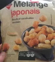 Mängden socker i Mélange japonais - biscuits et cacahuètes enrobées