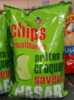 Mängden socker i Chips croustillantes saveur Wasabi