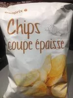 Mängden socker i chips salées coupe épaisse