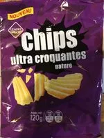 Mängden socker i Chips Ultra Croquantes Nature