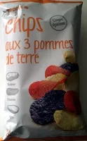 Mängden socker i Chips aux 3 pommes de terre