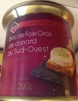 Mängden socker i Bloc de foie gras de canard du Sud-Ouest