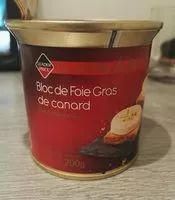Mängden socker i Bloc de Foie Gras de canard (avec morceaux)