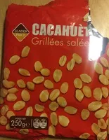 Mängden socker i Cacahuètes grillées salées