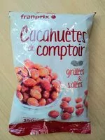Mängden socker i cacahuetes comptoir grillées et salées