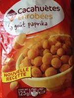 Mängden socker i Cacahuètes enrobées goût paprika