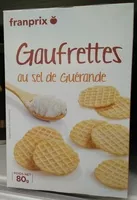 Mängden socker i Gaufrettes au sel de Guérande