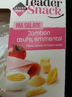 Mängden socker i Leader snack Ma Salade Jambon œufs, emmental