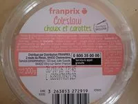 Mängden socker i Coleslaw choux et carottes