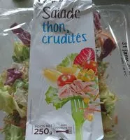 Mängden socker i Salade thon, crudités