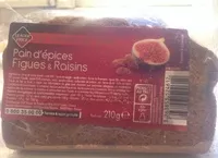 Mängden socker i Pain d'épices Figues & Raisins