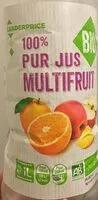 Mängden socker i 100% pur jus multifruit