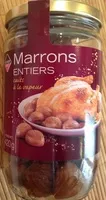Mängden socker i Marrons entiers cuits à la vapeur