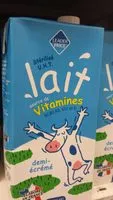 Mängden socker i Lait demi écrémé vitaminé Brique
