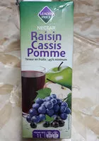 Mängden socker i Nectar Raisins Cassis Pommes