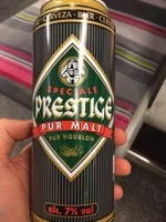 Mängden socker i Prestige