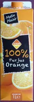 Mängden socker i 100 % jus d'orange