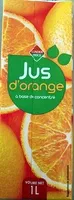 Mängden socker i Jus d'orange à base de concentré