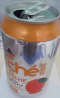 Mängden socker i Thé pêche à l eau de source 33cl