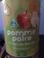 Mängden socker i Boisson pomme poire à l'Eau de Source
