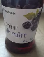 Mängden socker i Crème de mûre