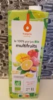 Mängden socker i 100% pur jus bio multifruits