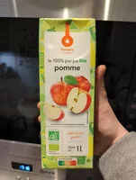 Mängden socker i Jus de pomme bio 100% pur jus