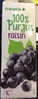 Mängden socker i pur jus de raisin