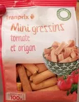 Mängden socker i Mini gressins tomate et origan