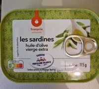 Mängden socker i Sardines huie d'olive vierge extra