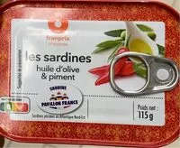 Mängden socker i Les sardines huile d’olive & piment
