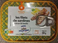 Mängden socker i Filets de sardines citron & basilic