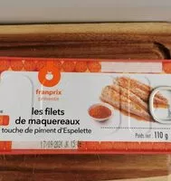 Mängden socker i Filet de maquereaux