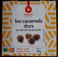 Mängden socker i Les caramels durs au sel de Guérande