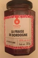 Mängden socker i La fraise de Dordogne