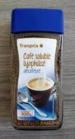Mängden socker i Café soluble lyophilisé décaféiné