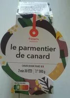 Mängden socker i Le parmentier de canard