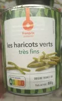 Mängden socker i Les haricots verts très fins