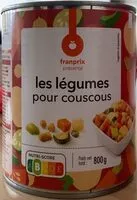 Mängden socker i Les legumes pour couscous