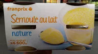 Mängden socker i semoule lait nature