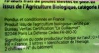 Mängden socker i 10 oeufs France bio plein air