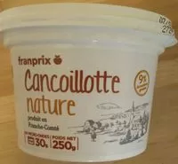 Mängden socker i Cancoillotte nature (9 % MG)