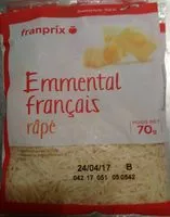 Mängden socker i Emmental français râpé