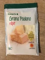 Mängden socker i grana padano râpé AOP