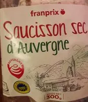 Mängden socker i Saucisson sec d'Auvergne