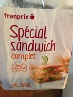 Mängden socker i Spécial sandwich complet