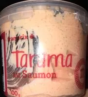 Mängden socker i Tarama au saumon