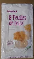 Mängden socker i 8 Feuilles de Brick