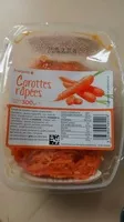 Mängden socker i Carottes râpées