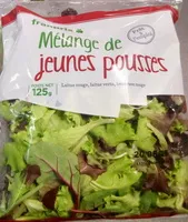 Mängden socker i Mélange de jeunes pousses